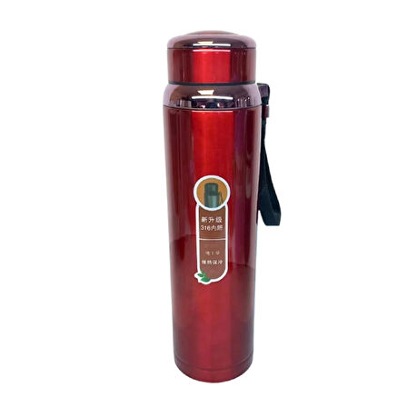 1Lt Çelik Termos Kırmızı
