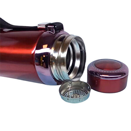 1Lt Çelik Termos Kırmızı