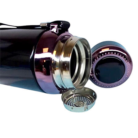 1Lt Çelik Termos Siyah