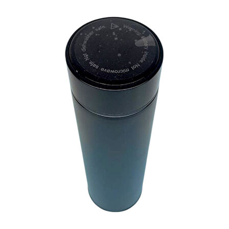 Kişiselleştirilebilir Dereceli Termos 05 Lt Siyah Renk