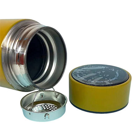 Kişiselleştirilebilir Dereceli Termos 05 Lt Sarı Renk