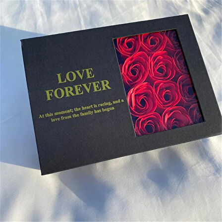 İnci Kolye Gül Yapraklı Kutulu