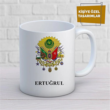 Kişiye Özel İsim Yazılabilir Osmanlı Temalı Kupa Bardak