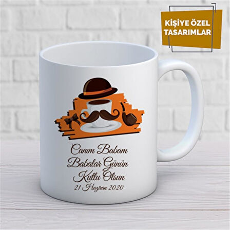 Kişiye Özel İsim Yazılabilir Canım Babam Babalar Günün Kutlu Olsun Kupa Bardak