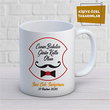Kişiye Özel İsim Yazılabilir Canım Babalar Günün Kutlu Olsun Kupa Bardak