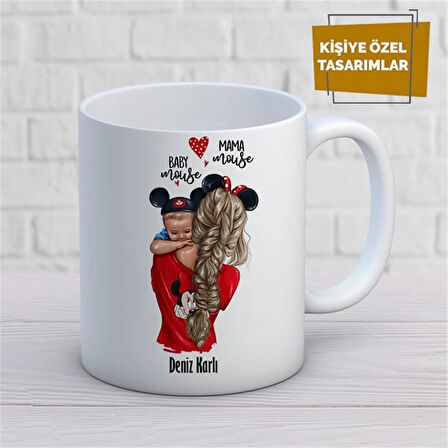 Kişiye Özel İsim Yazılabilir Anne Kupa Bardak