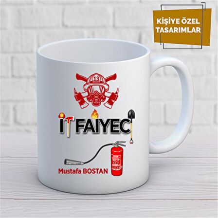 Kişiye Özel İsim Yazılabilir İtfayeci Kupa Bardak