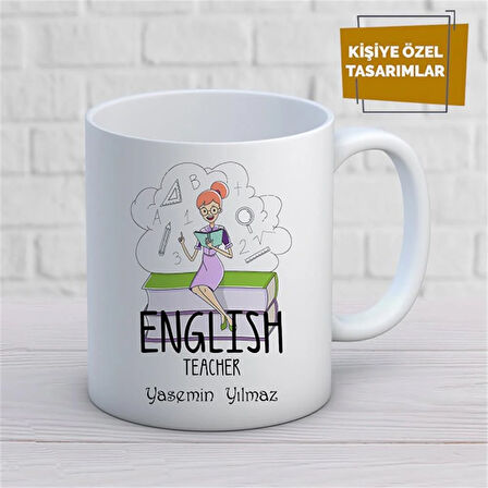 Kişiye Özel İsim Yazılabilir English Teacher Kupa Bardak