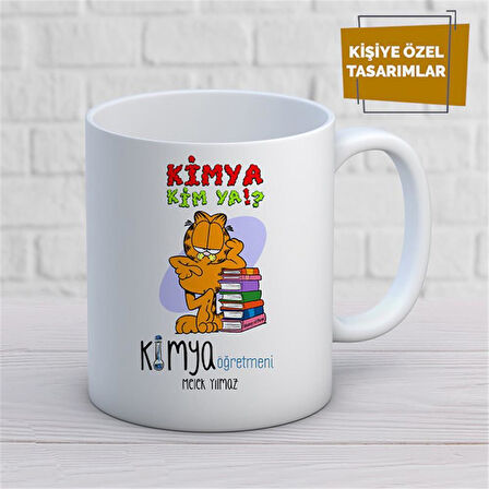 Kişiye Özel İsim Yazılabilir Kimya Öğretmeni Kupa Bardak