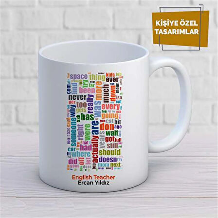Kişiye Özel İsim Yazılabilir English Teacher Kupa Bardak