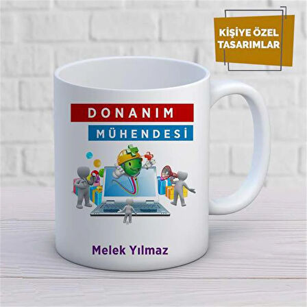 Kişiye Özel İsim Yazılabilir Donanım Mühendisi Kupa Bardak