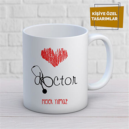 Kişiye Özel İsim Yazılabilir Doctor Kupa Bardak