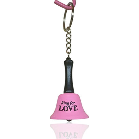 Anahtarlık Resepsiyon  Zil Ring For Love Açık Pembe