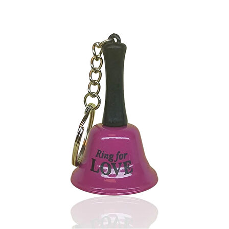 Anahtarlık Resepsiyon  Zil Ring For Love Pembe