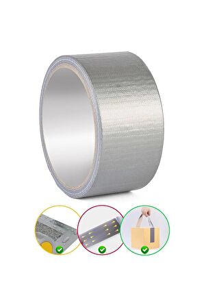 Tamir Takviye Bandı ( Duck Tape ) Gri 48 Mm X 10 Mt.