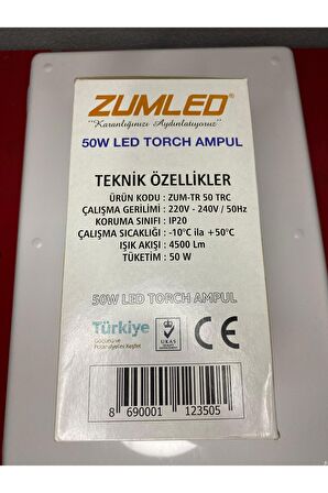 50 Watt Led Ampul Beyaz 220 V - 240 V