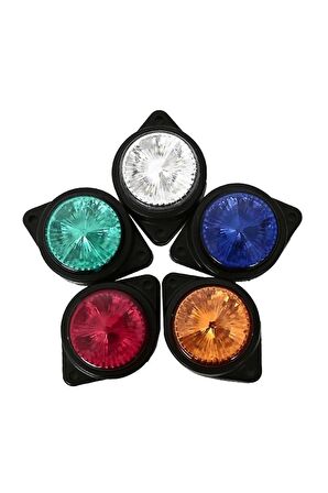 Kauçuk Lamba Flaşlı 24 Volt Sarı (4 LED) Su Geçirmez Lastik Dönüş Sinyali Kamyon Led Uyarı Lambası