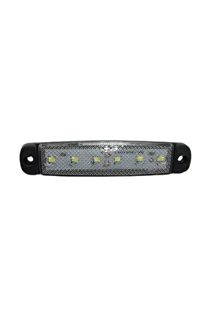 Parmak Lamba 6 Led 24 Volt Beyaz 12v Kamyon Ve Treyler Led Işık