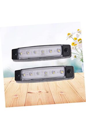 Parmak Lamba 6 Led 24 Volt Beyaz 12v Kamyon Ve Treyler Led Işık