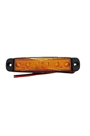 Parmak Lamba 6 Led 24 Volt Sarı 12v Kamyon Ve Treyler Led Işık