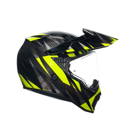 AGV KASK/ AX9 E2206 MPLK STEPPA CARBON/GREY/YELLOW MO124 /