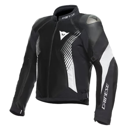 DAINESE CEK/ SUPER RIDER 2 ABSOLUTESHELL JACKET BLACK BLACK WHITE