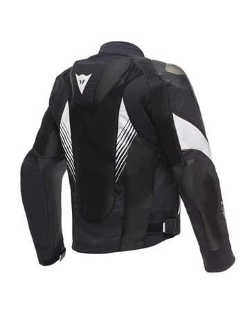 DAINESE CEK/ SUPER RIDER 2 ABSOLUTESHELL JACKET BLACK BLACK WHITE