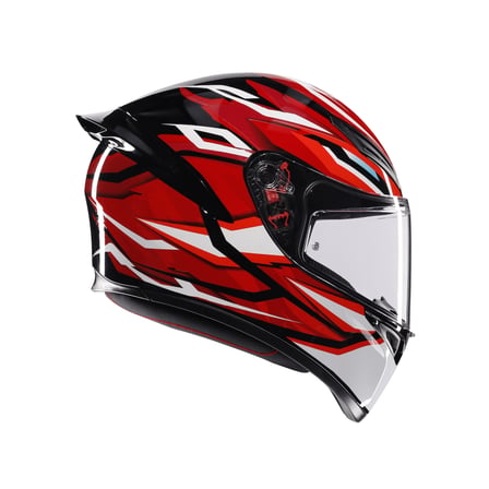 AGV KASK/K1 S LION BLACK/RED/WHITE CONFİGURATİON