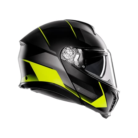 AGV KASK/TOURMODULAR MLT PERCEPTION MATT BLK YLW FLUO