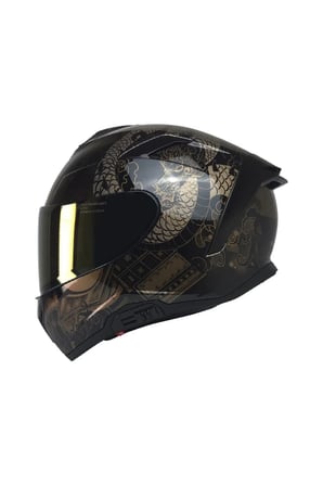 MTS X340 Goldy Full Face Motosiklet Kaskı - MotoDede