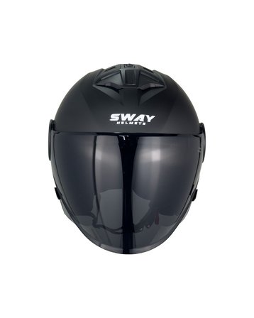 Sway SW-767 Mat Siyah Yarım Kask - MotoDede