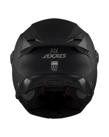 AXXIS Ghostfighter Solid A1 Mat Siyah Motosiklet Kaskı - MotoDede