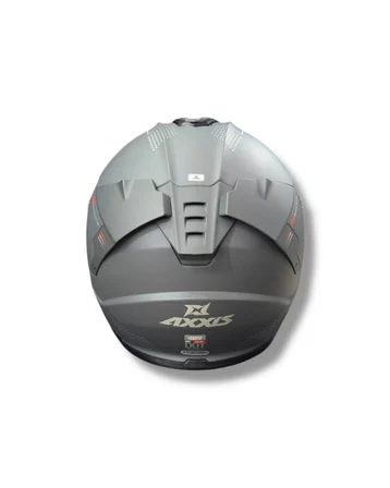 AXXIS Hawk Evo Solid Mat Gri Kapalı Motosiklet Kaskı - MotoDede