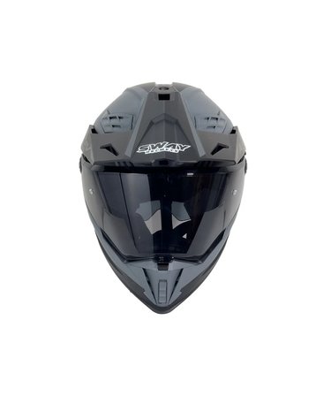 Sway SW-X65 Grey Adventure Kask - MotoDede