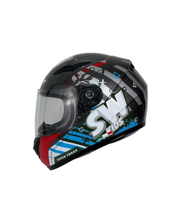 Sway SW-815K Alien Titanium Full Face Çocuk Kaskı - MotoDede