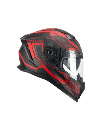 CGM 311M Blast Maya Tam Kapalı Kask - Kırmızı/Siyah - MotoDede