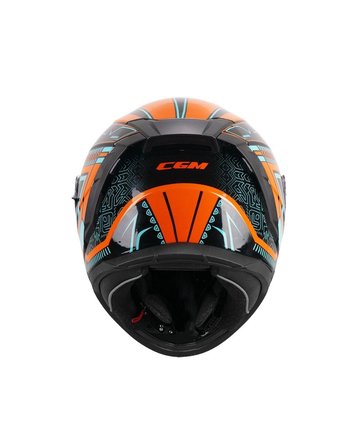 CGM 311M Blast Maya Tam Kapalı Kask - Turuncu/Mavi - MotoDede