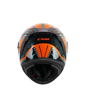 CGM 311M Blast Maya Tam Kapalı Kask - Turuncu/Mavi - MotoDede
