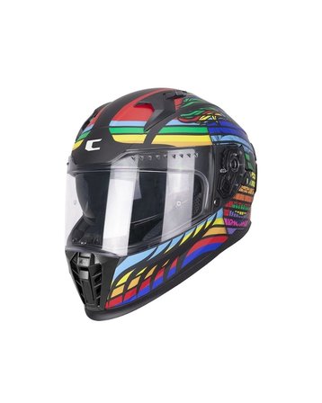 CGM 311X Blast Skull Tam Kapalı Kask - Gökkuşağı - MotoDede