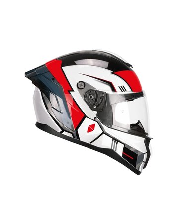 CGM 330R Riot Space Spoylerli Tam Kapalı Kask - Siyah/Kırmızı - MotoDede
