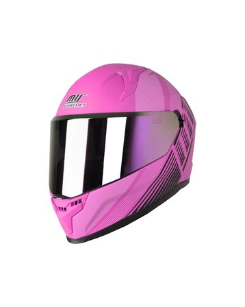 MTS M-910 Full Face Güneş Vizörlü Kask - Fuchsia Lady - MotoDede