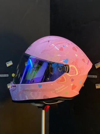 MTS M-910 Full Face Güneş Vizörlü Kask - Pretty Pembe - MotoDede