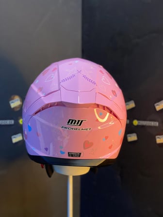 MTS M-910 Full Face Güneş Vizörlü Kask - Pretty Pembe - MotoDede