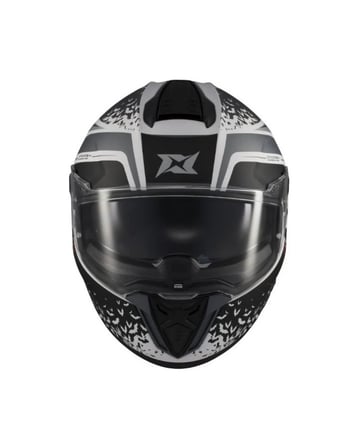 Axxis Hawk SV Evo D.Justice Kapalı Kask - A2 Gri/Beyaz - MotoDede