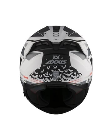 Axxis Hawk SV Evo D.Justice Kapalı Kask - A2 Gri/Beyaz - MotoDede