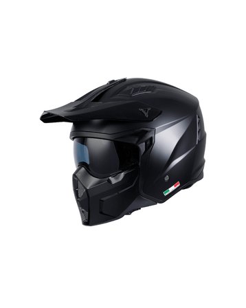 Sway X1-X / SW-X1 Seul Çene Açılır Motosiklet Kaskı - Mat Siyah
