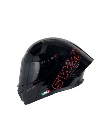 Sway F357 Full-Face Motosiklet Kaskı - Siyah/Kırmızı