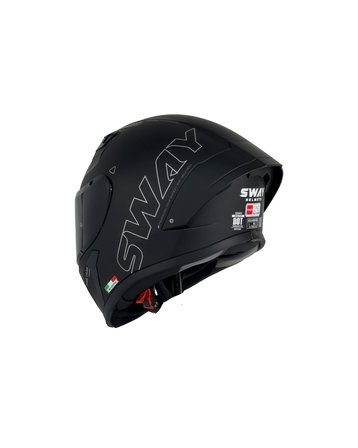 Sway F357 Full-Face Motosiklet Kaskı - Mat Siyah
