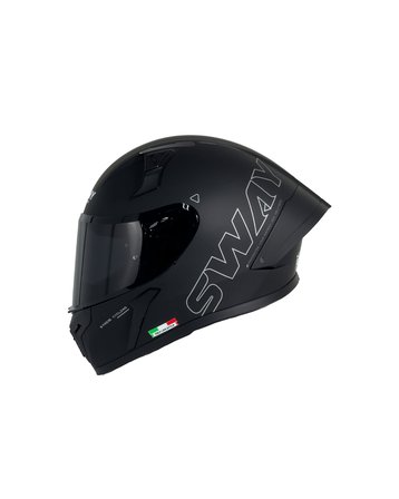 Sway F357 Full-Face Motosiklet Kaskı - Mat Siyah