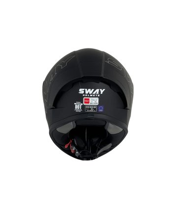 Sway F357 Full-Face Motosiklet Kaskı - Mat Siyah
